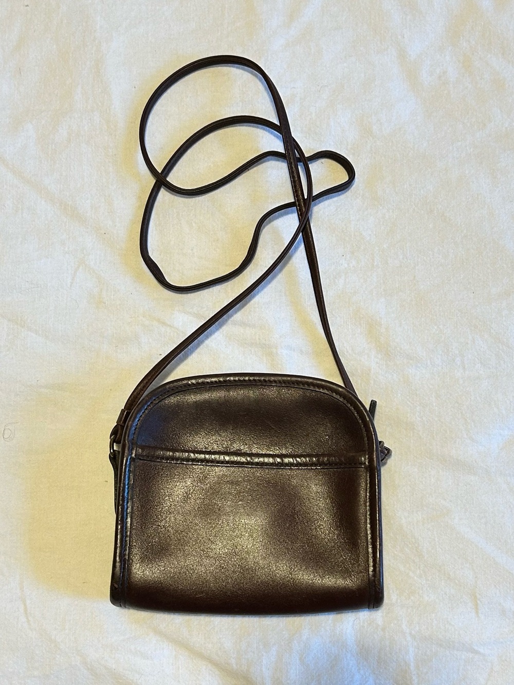 Coach Abbie 1997 Brown Leather Crossbody Bag